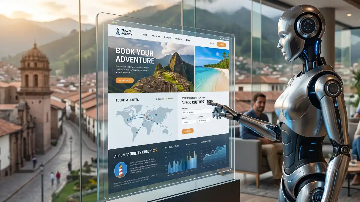 Lighthouse Agentic Browsing en páginas web para hoteles y agencias de viajes: auditoría técnica para agentes de IA
